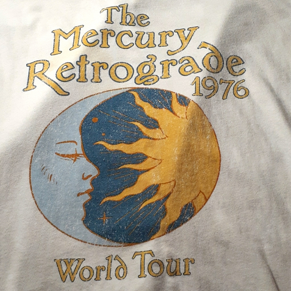 COPY - A mercury retrograde 1976 world tour shirt.